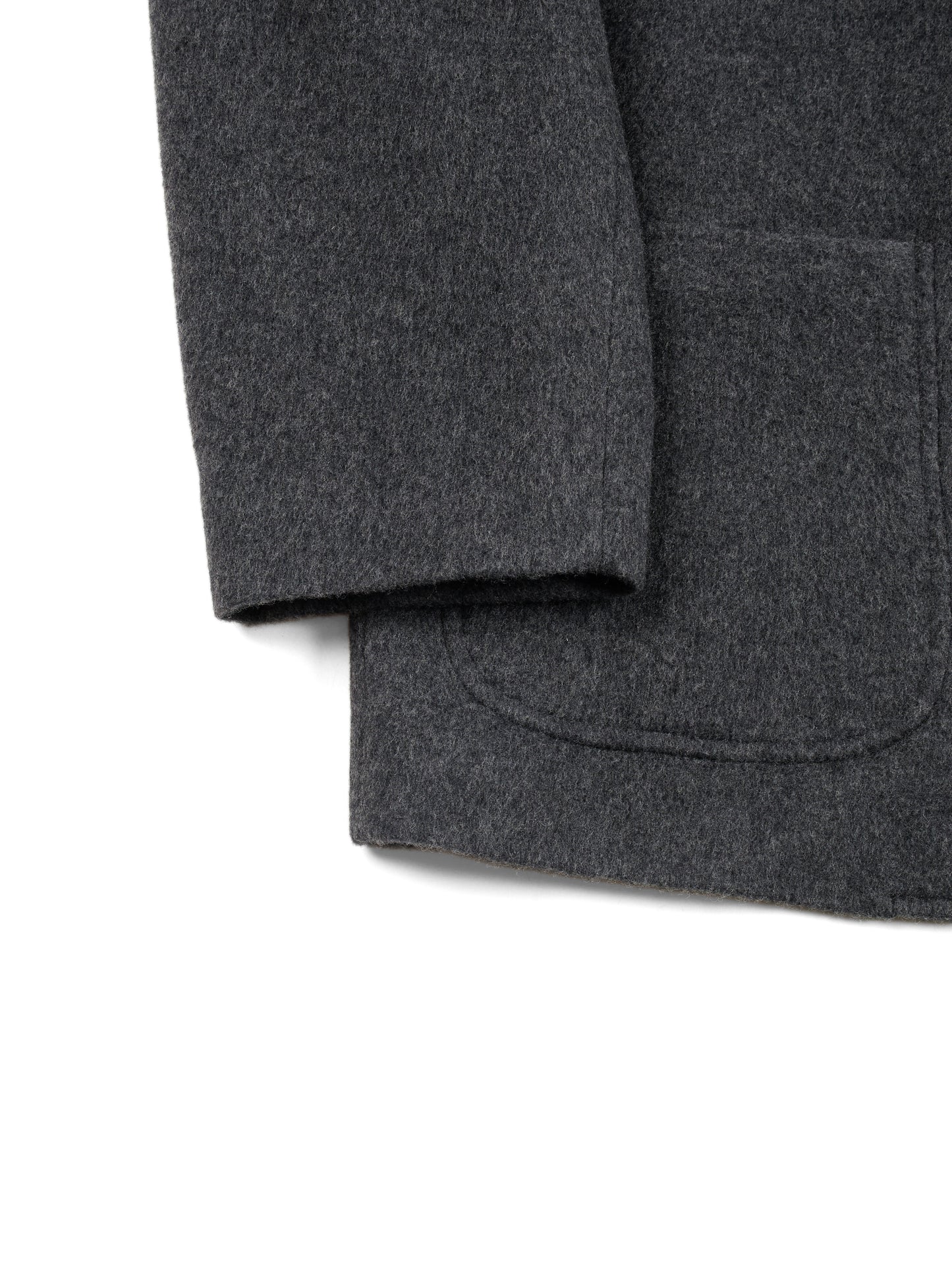 WOOL/CASHMERE MOSSER OVERSIZED JACKET｜TOP GRAY