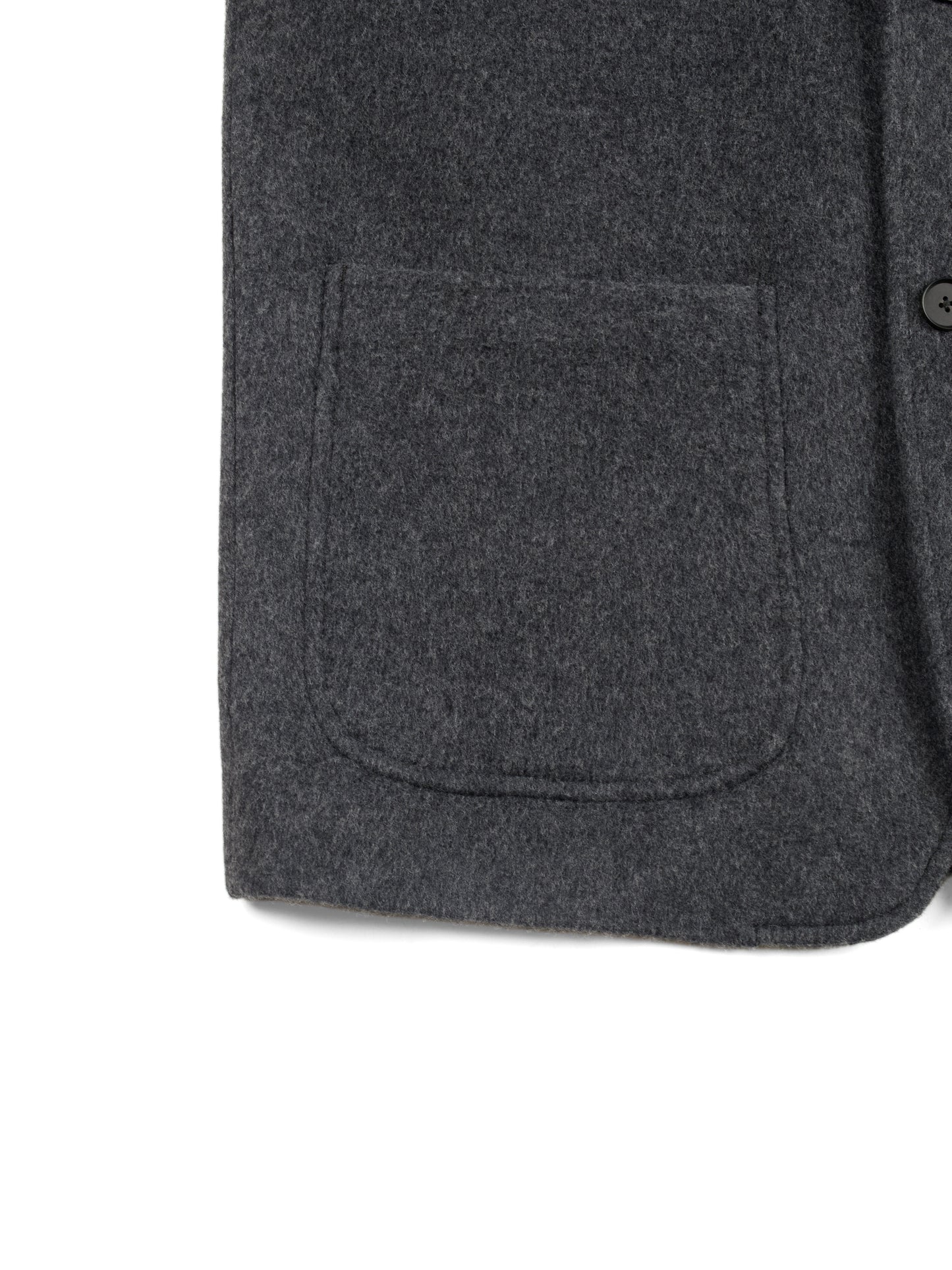 WOOL/CASHMERE MOSSER OVERSIZED JACKET｜TOP GRAY