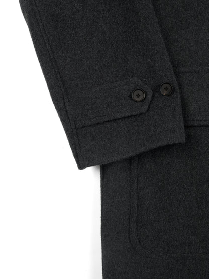WOOL/CASHMERE MOSSER BALMACAAN COAT｜TOP BLACK