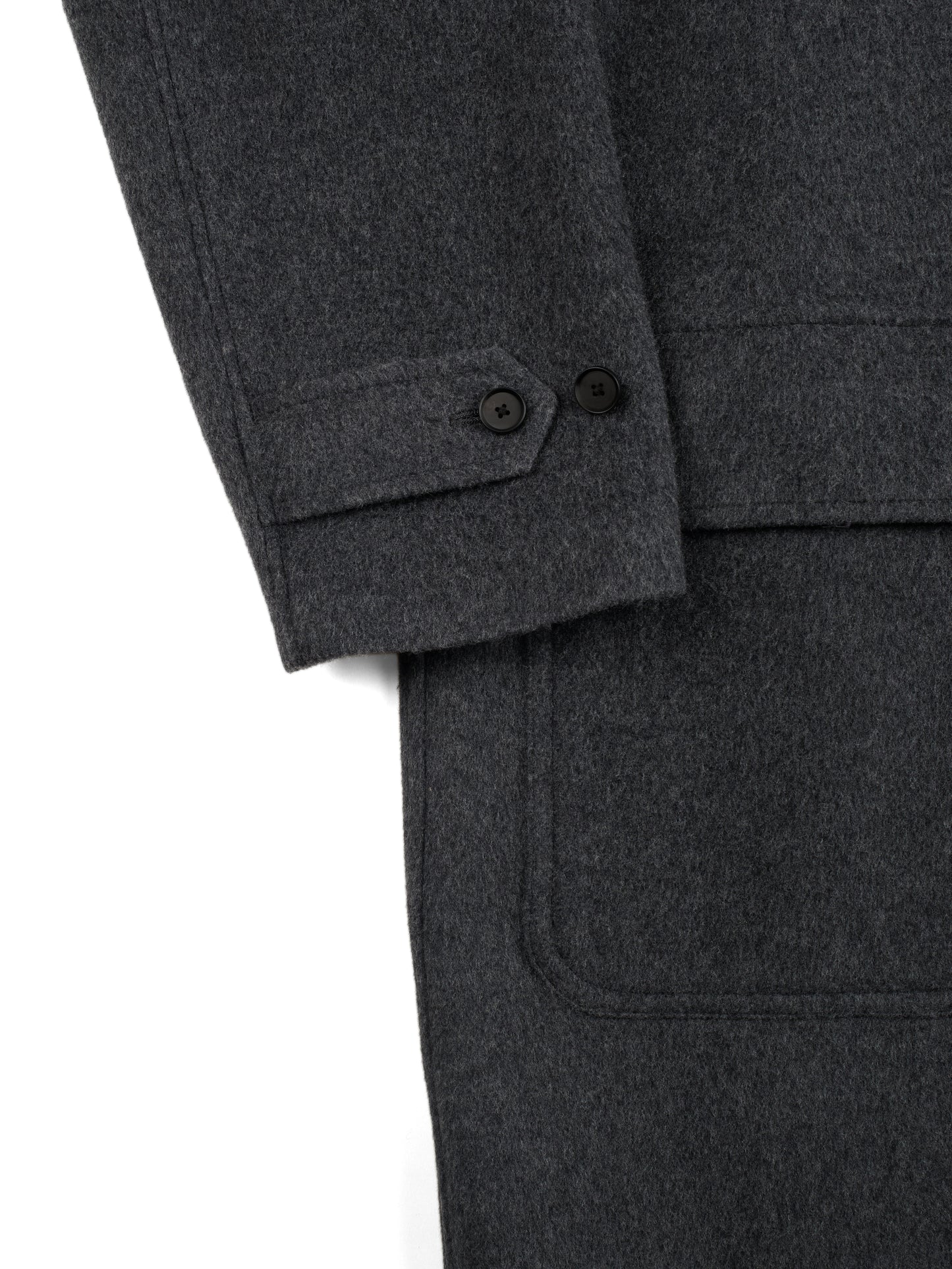 WOOL/CASHMERE MOSSER BALMACAAN COAT｜TOP GRAY