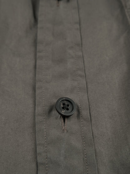 GARMENT DYED FINX COTTON TWILL BIG SHIRTS｜SMOKY BROWN