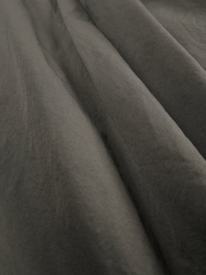 GARMENT DYED FINX COTTON TWILL BIG SHIRTS｜SMOKY BROWN