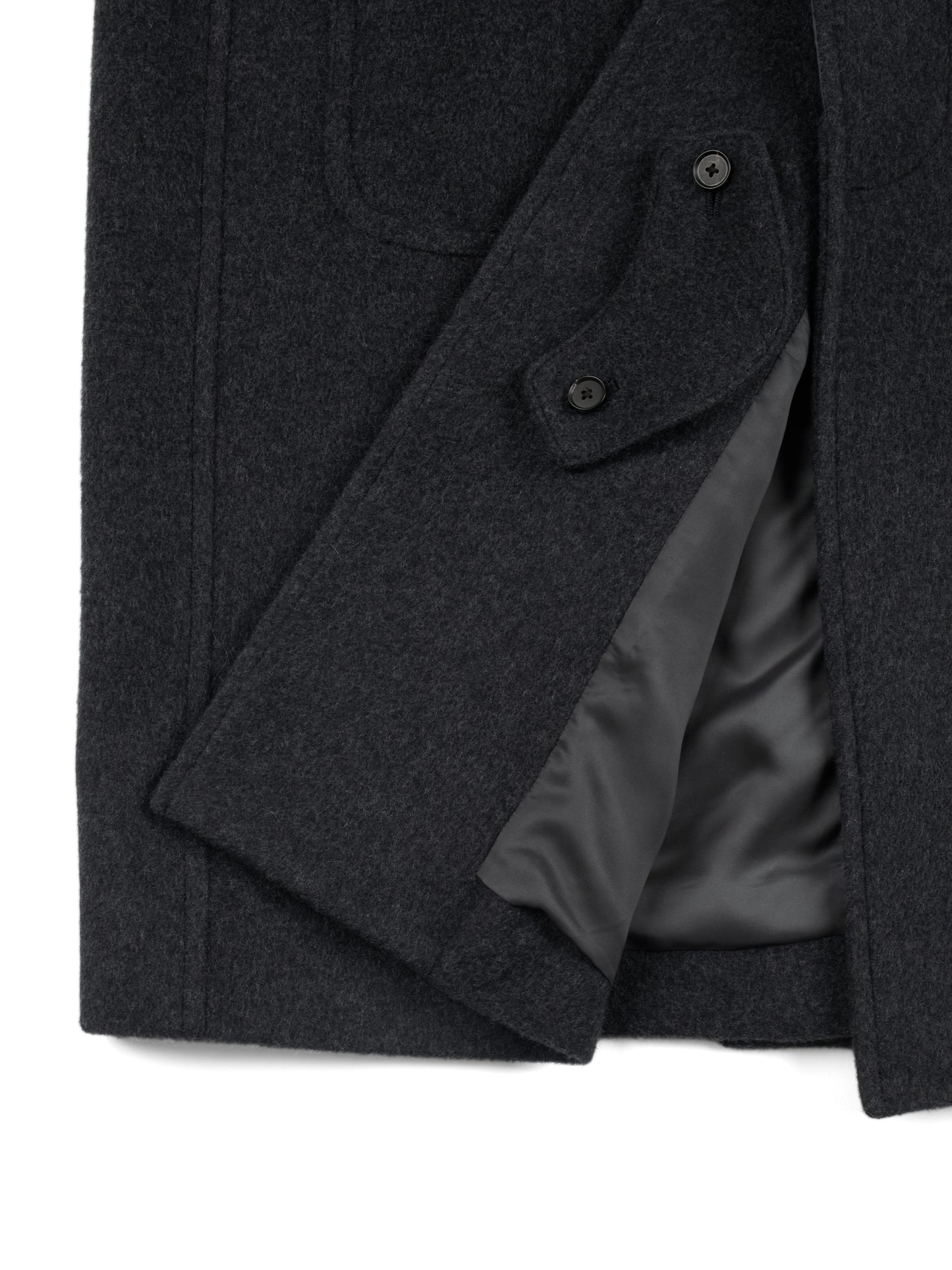 WOOL/CASHMERE MOSSER BALMACAAN COAT｜TOP BLACK
