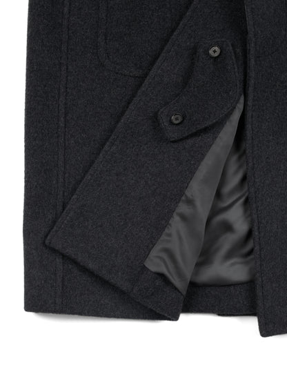 WOOL/CASHMERE MOSSER BALMACAAN COAT｜TOP BLACK