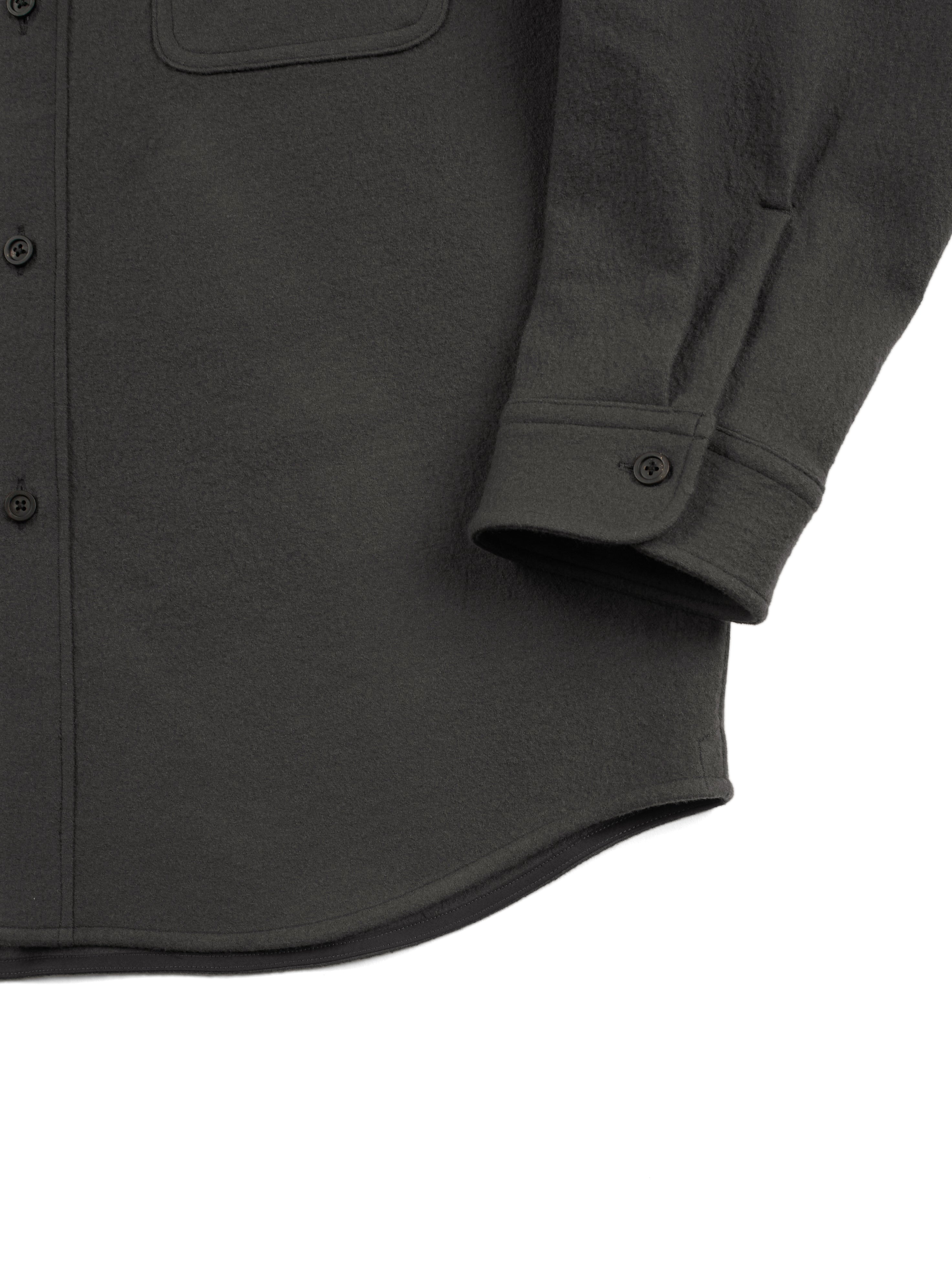Super160's WOOL CRATER JERSEY SHIRTS｜GRAY – Cornier