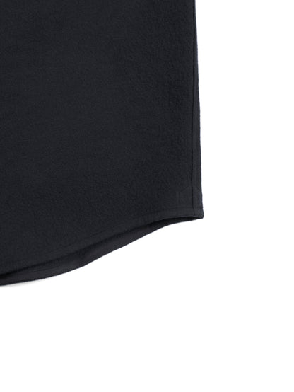 Super160's WOOL CRATER JERSEY SHIRTS｜BLACK