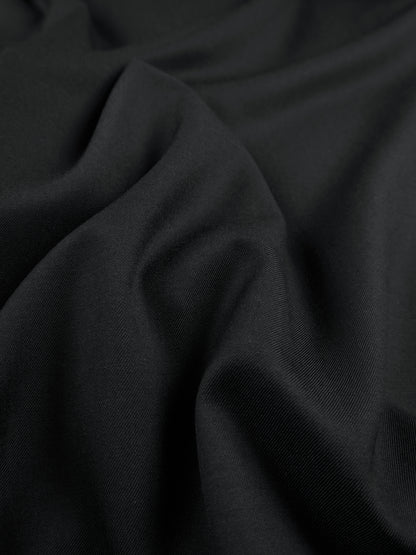Super130's WOOL CHAMBRAY GABARDINE SHIRTS DRESS｜BLUE CHARCOAL