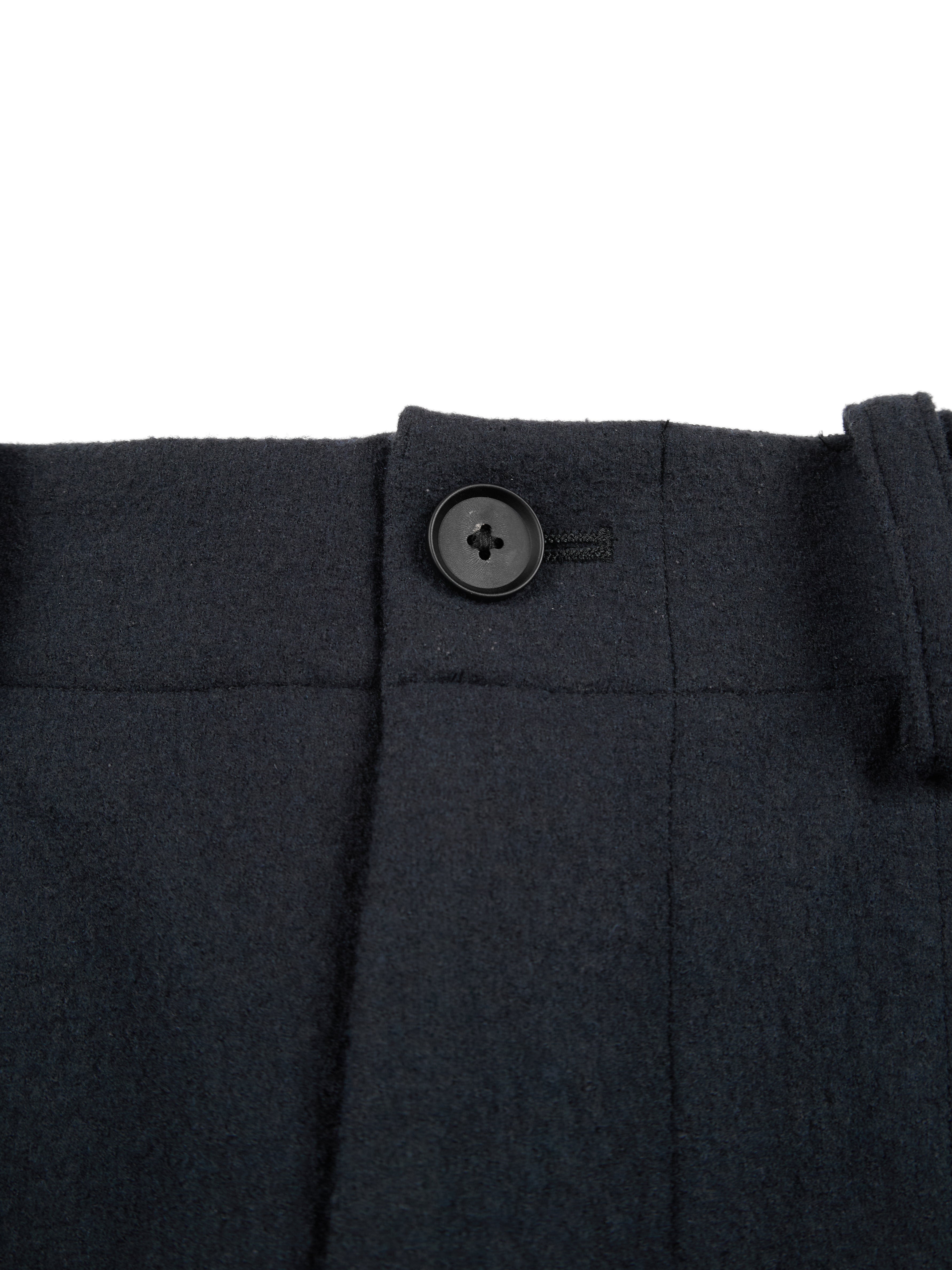 Super160's WOOL CRATER JERSEY BAKER PANTS｜BLACK – Cornier