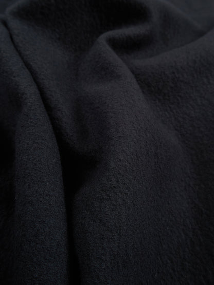 Super160's WOOL CRATER JERSEY BAKER PANTS｜BLACK