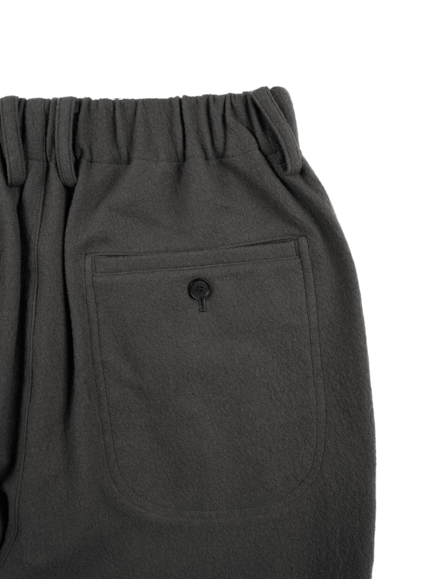 Super160's WOOL CRATER JERSEY BAKER PANTS｜GRAY