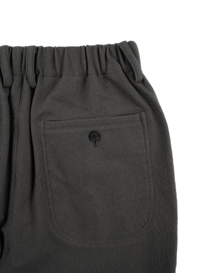 Super160's WOOL CRATER JERSEY BAKER PANTS｜GRAY