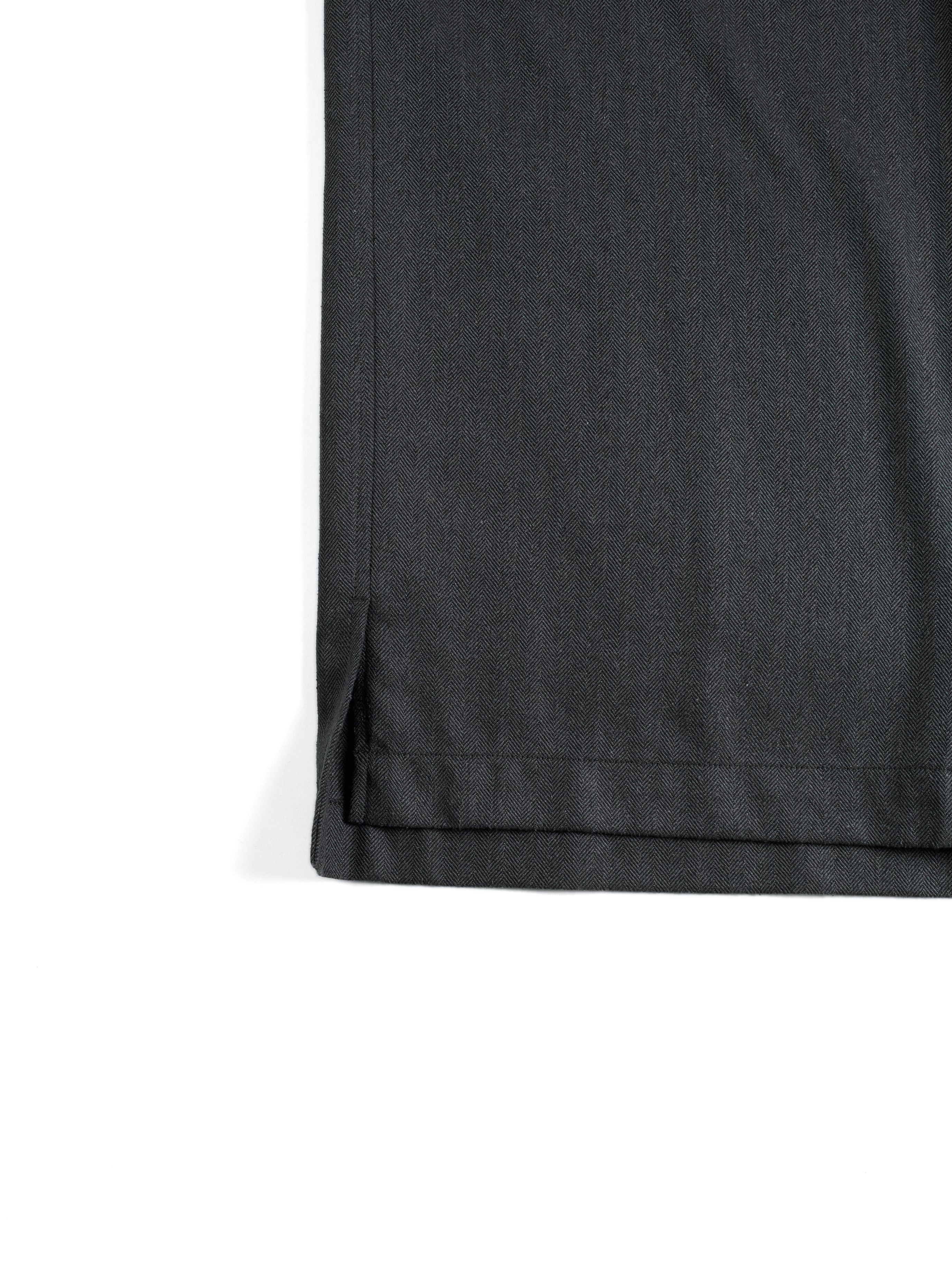 Super130's WOOL/SILK HERRINGBONE SHIRTS｜CHARCOAL – Cornier
