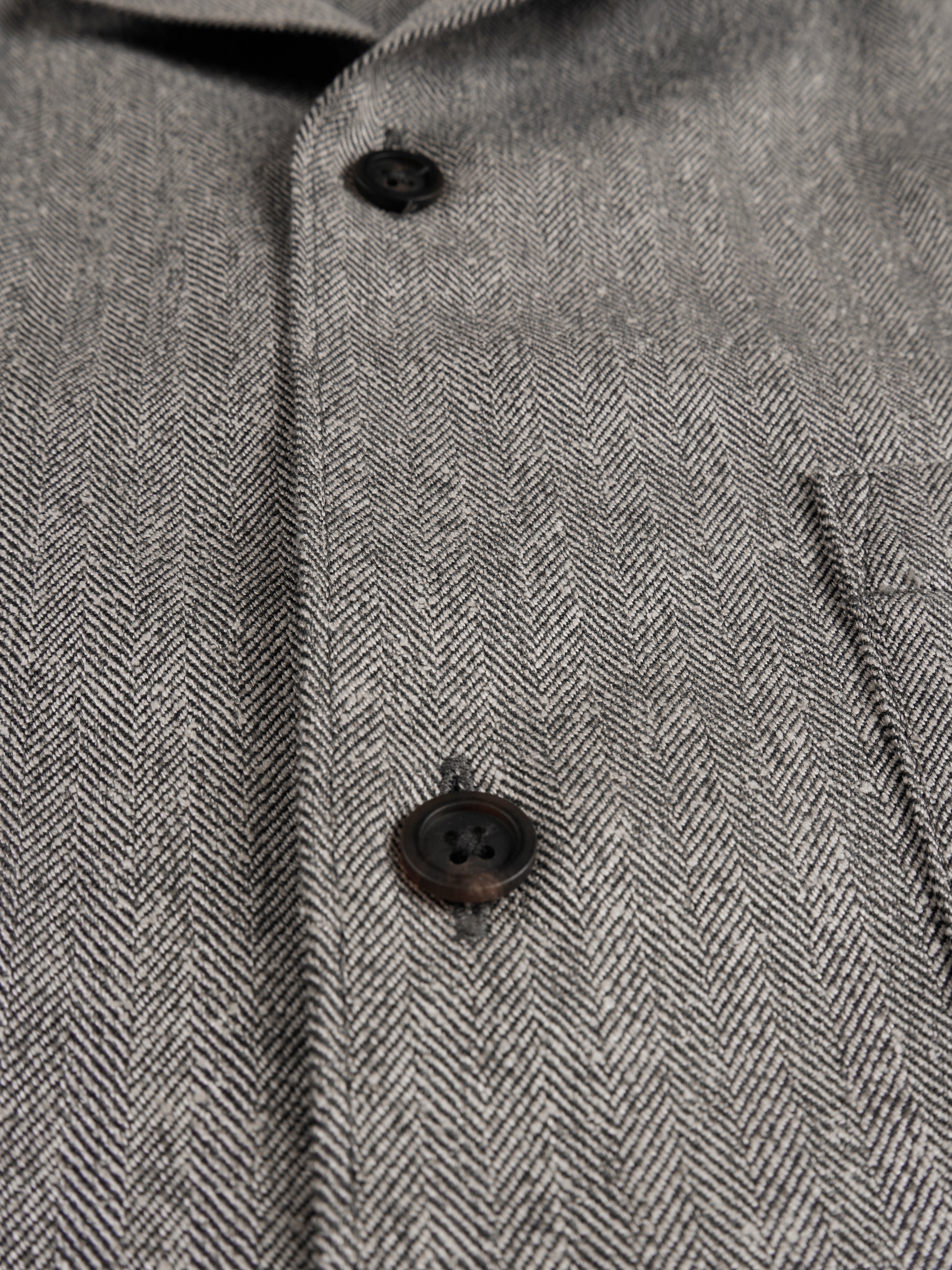 Super130's WOOL/SILK HERRINGBONE SHIRTS｜BROWN – Cornier