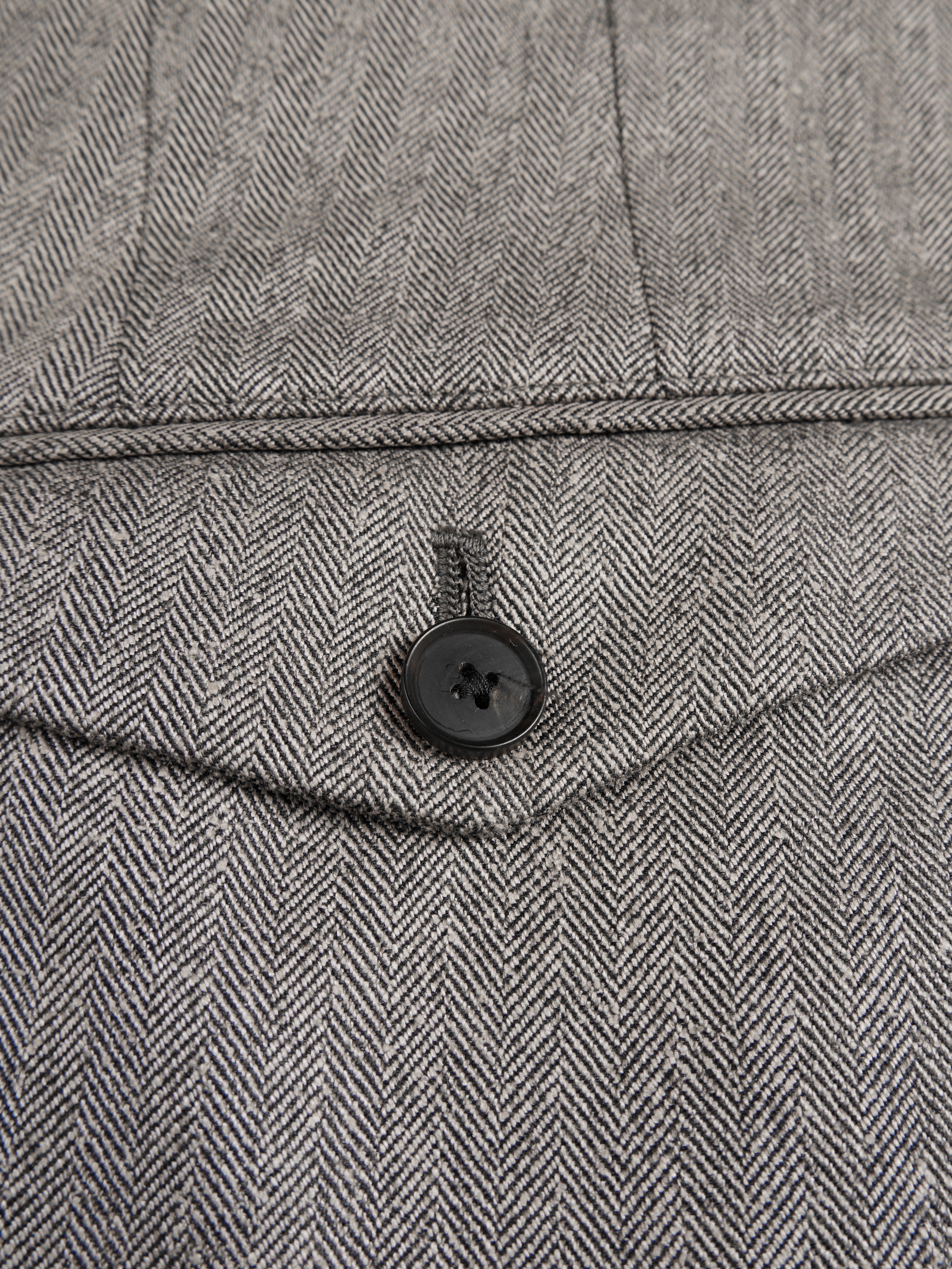 Super130's WOOL/SILK HERRINGBONE SLACKS｜BROWN – Cornier