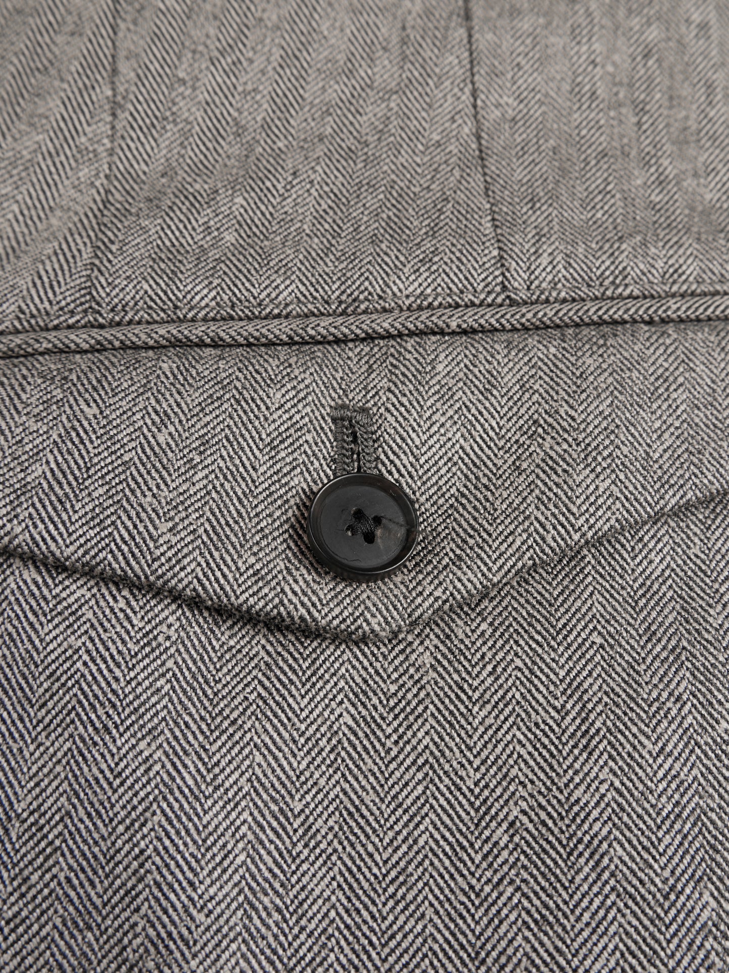 Super130's WOOL/SILK HERRINGBONE SLACKS｜BROWN