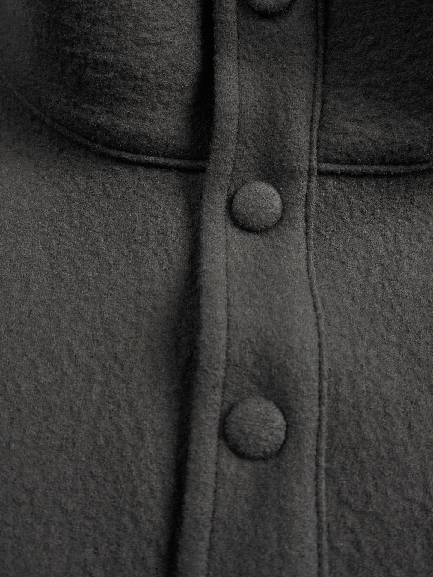Super160's WOOL CRATER JERSEY PULLOVER｜GRAY