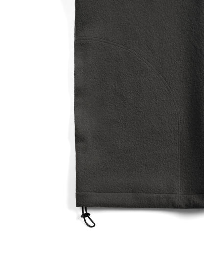 Super160's WOOL CRATER JERSEY PULLOVER｜GRAY