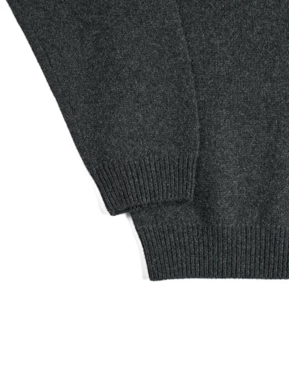 ALASHAN CASHMERE SWEATER｜TOP CHARCOAL
