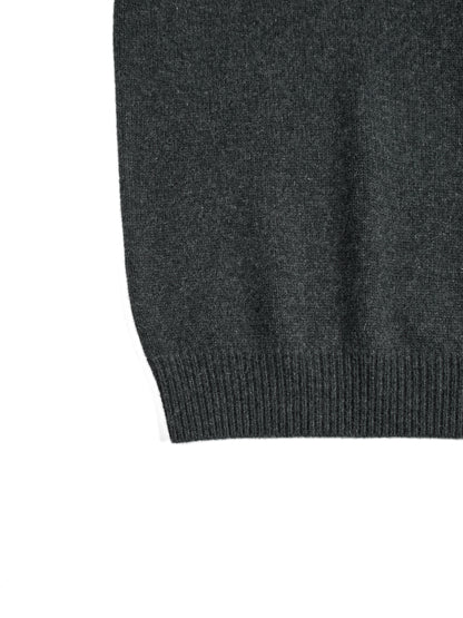 ALASHAN CASHMERE SWEATER｜TOP CHARCOAL
