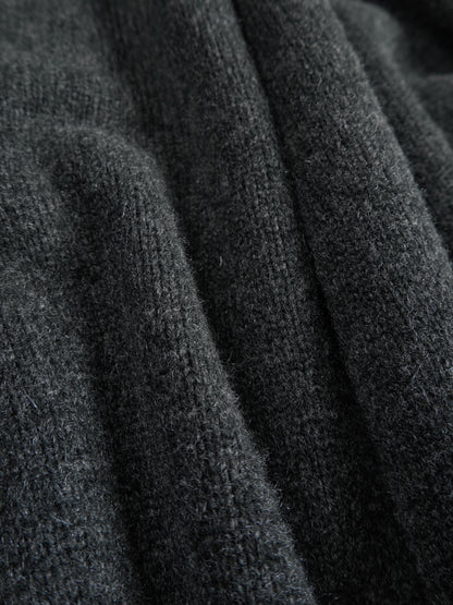 ALASHAN CASHMERE SWEATER｜TOP CHARCOAL