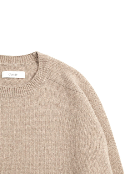 ALASHAN CASHMERE SWEATER｜TOP BEIGE
