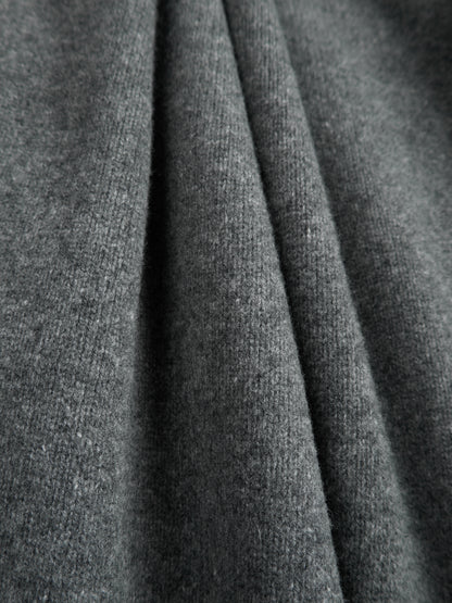 Super170's WOOL KNIT POLO SHIRTS｜M.GRAY