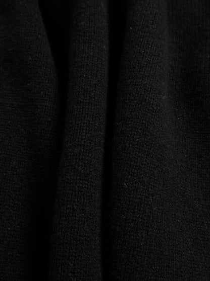 Super170's WOOL KNIT POLO SHIRTS｜BLACK