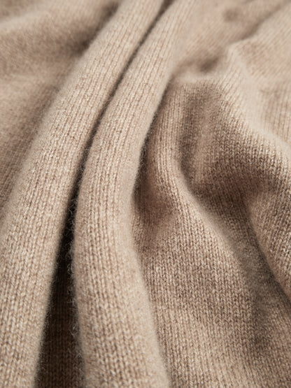 ALASHAN CASHMERE HIGH NECK SWEATER for WOMEN｜TOP BEIGE