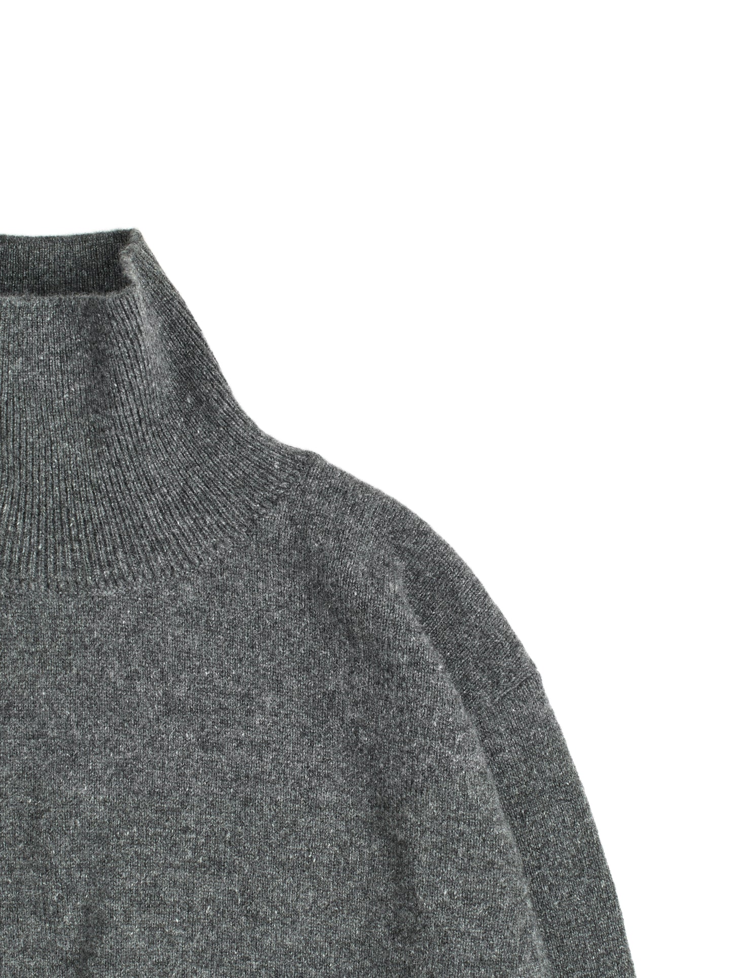 ALASHAN CASHMERE HIGH NECK SWEATER for WOMEN｜DARK GRAY