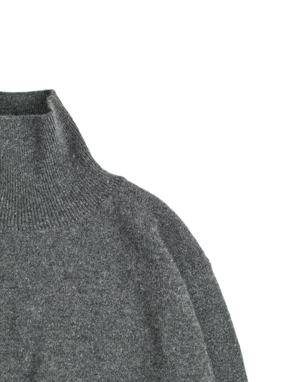 ALASHAN CASHMERE HIGH NECK SWEATER for WOMEN｜DARK GRAY