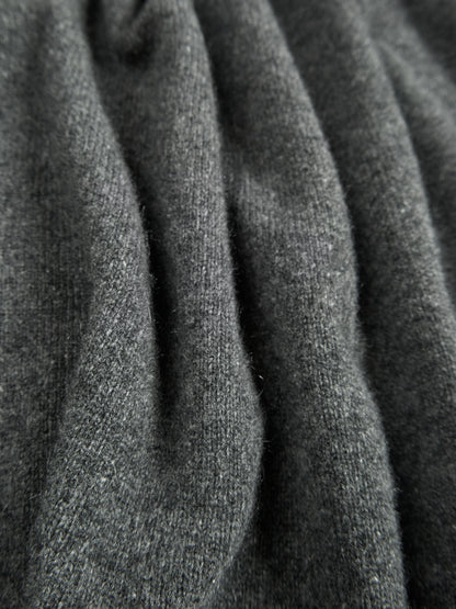 ALASHAN CASHMERE HIGH NECK SWEATER for WOMEN｜DARK GRAY