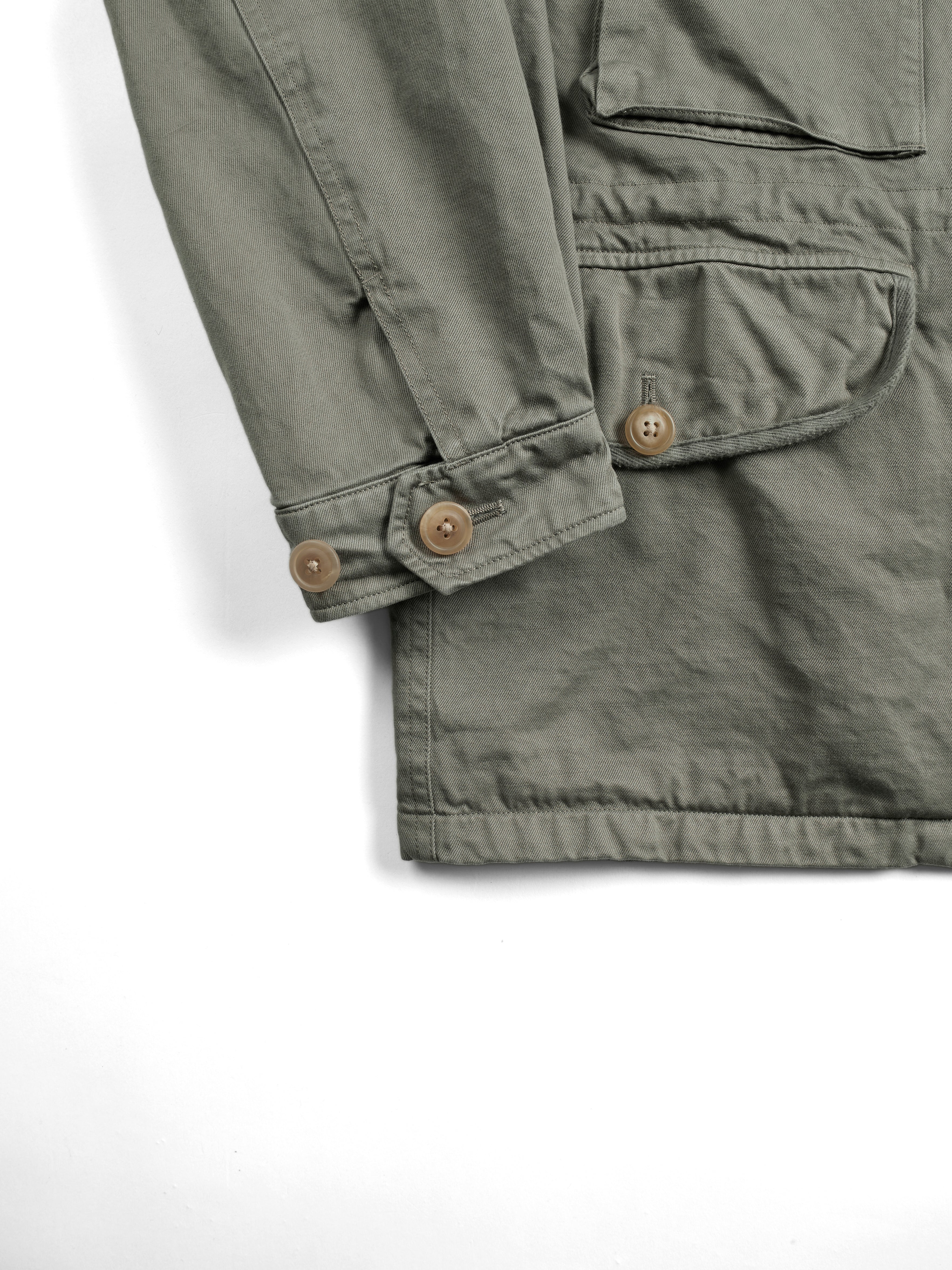 GARMENT DYED FINX/ZIMBABWE COTTON TWILL M-43 FIELD JKT｜MOCHA