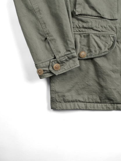GARMENT DYED  FINX/ZIMBABWE COTTON TWILL M-43 FIELD JKT｜MOCHA