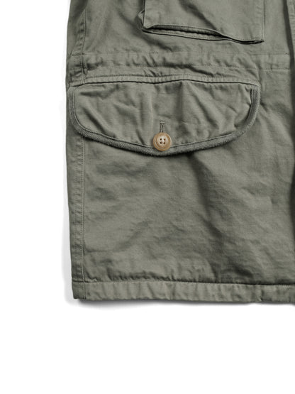 GARMENT DYED  FINX/ZIMBABWE COTTON TWILL M-43 FIELD JKT｜MOCHA