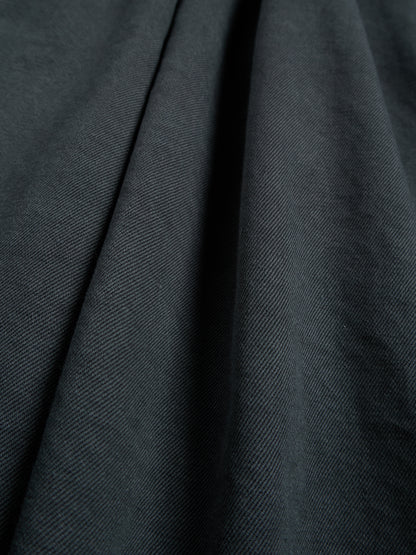 GARMENT DYED  FINX/ZIMBABWE COTTON TWILL M-43 FIELD JKT｜INK BLACK