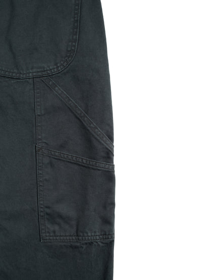 GARMENT DYED  FINX/ZIMBABWE COTTON TWILL PAINTER PANTS｜INK BLACK