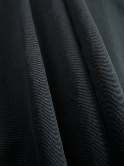 GARMENT DYED  FINX/ZIMBABWE COTTON TWILL PAINTER PANTS｜INK BLACK