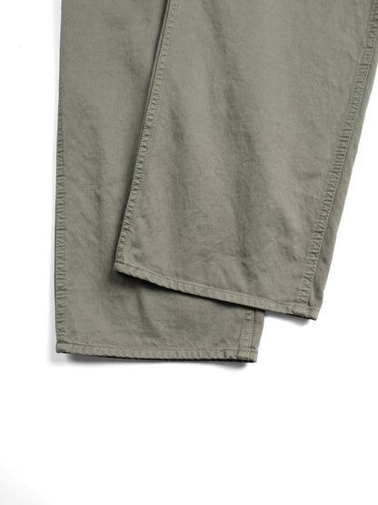 GARMENT DYED  FINX/ZIMBABWE COTTON TWILL PAINTER PANTS｜MOCHA