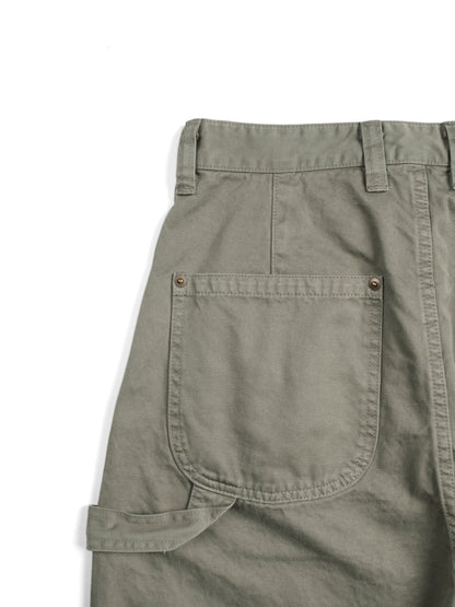 GARMENT DYED  FINX/ZIMBABWE COTTON TWILL PAINTER PANTS｜MOCHA