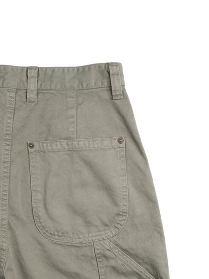 GARMENT DYED  FINX/ZIMBABWE COTTON TWILL PAINTER PANTS｜MOCHA