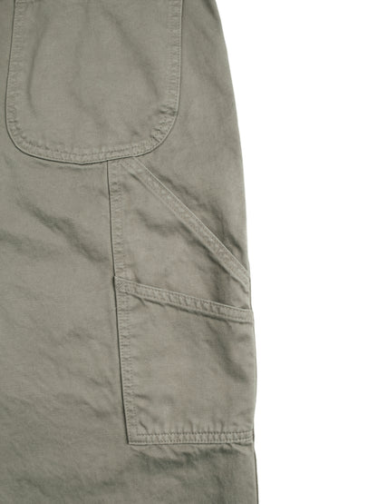 GARMENT DYED  FINX/ZIMBABWE COTTON TWILL PAINTER PANTS｜MOCHA