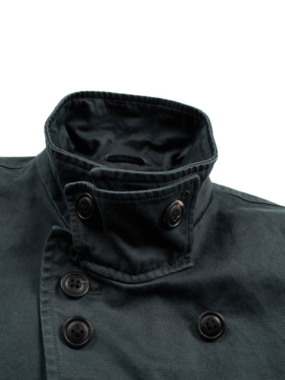 GARMENT DYED  FINX/ZIMBABWE COTTON TWILL M-43 FIELD JKT｜INK BLACK