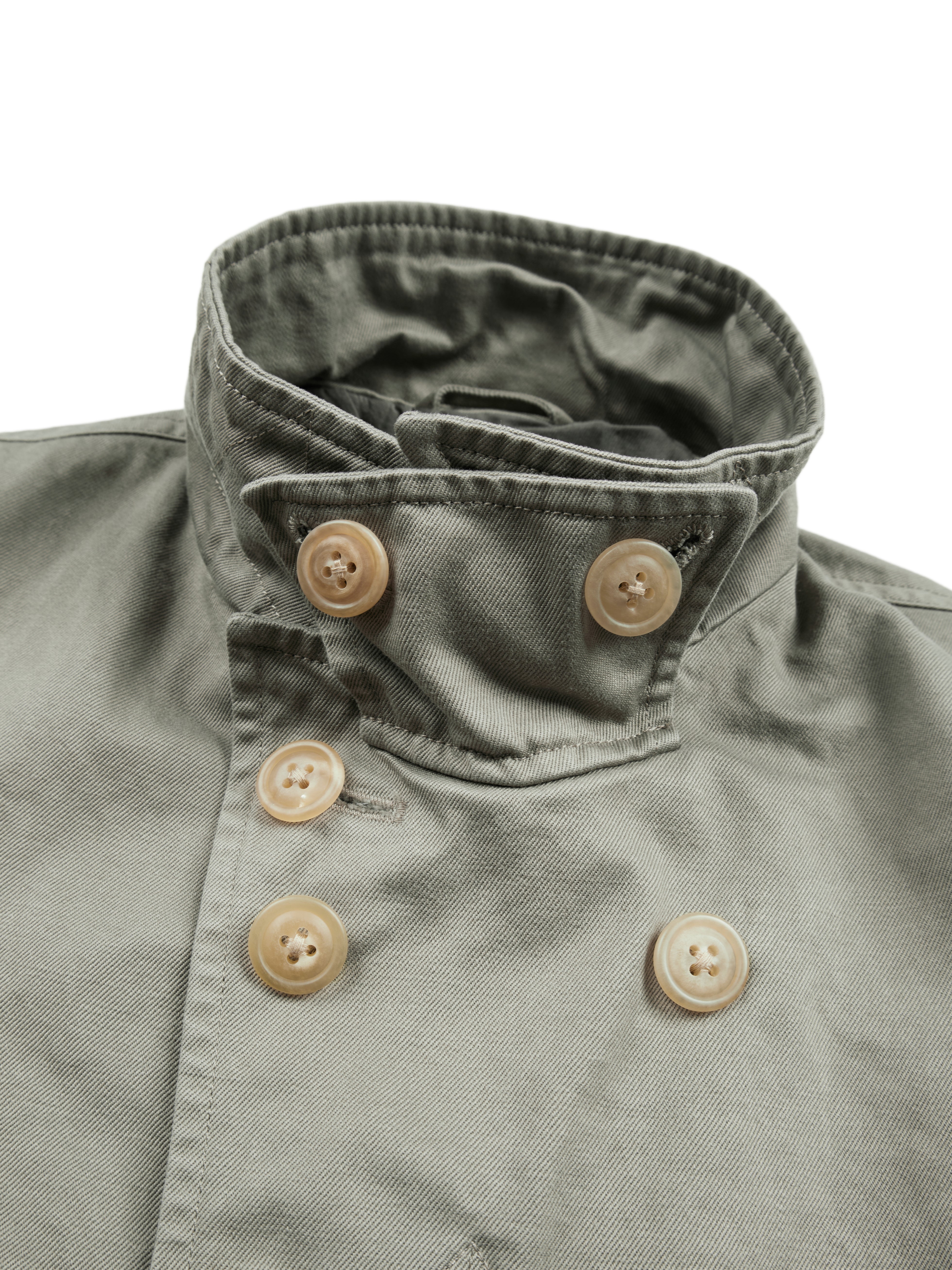 GARMENT DYED FINX/ZIMBABWE COTTON TWILL M-43 FIELD JKT｜MOCHA