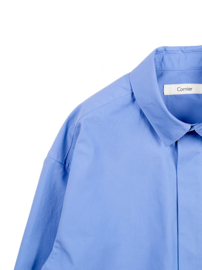 FINX COTTON WEATHER OVER SHIRTS｜BLUE