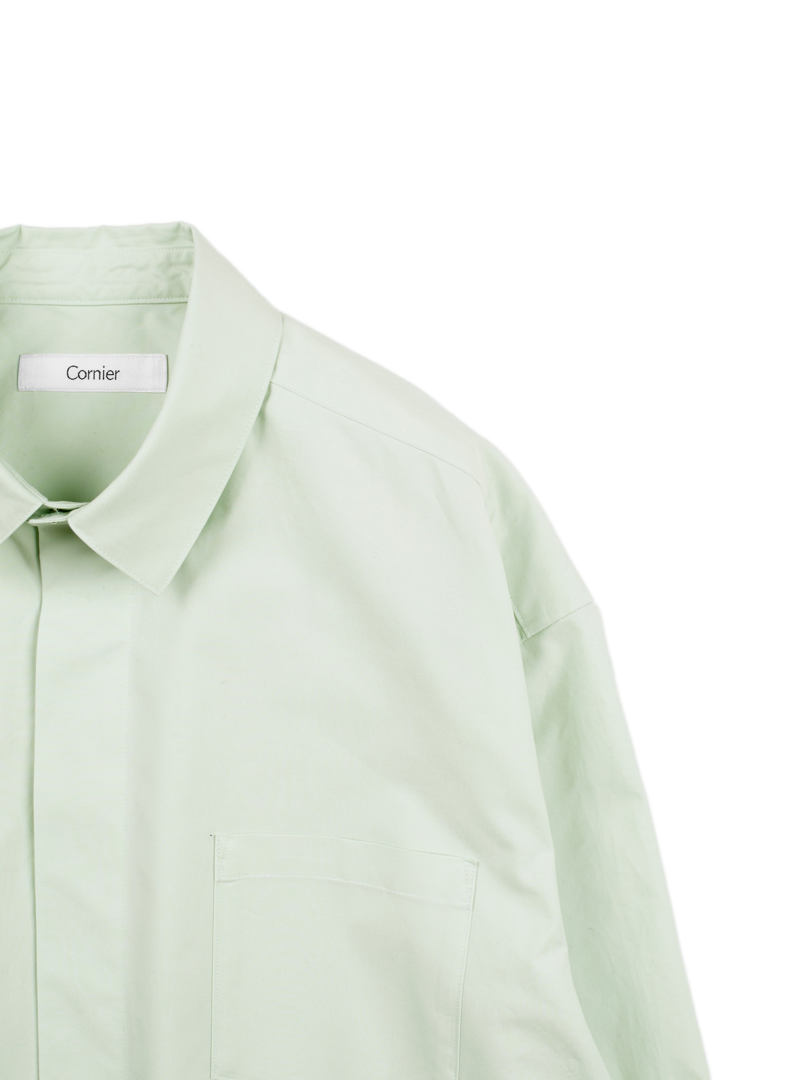 FINX COTTON WEATHER OVER SHIRTS｜MINT – Cornier