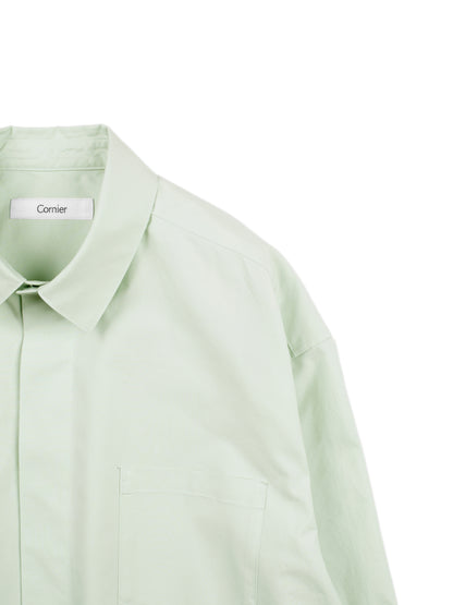 FINX COTTON WEATHER OVER SHIRTS｜MINT