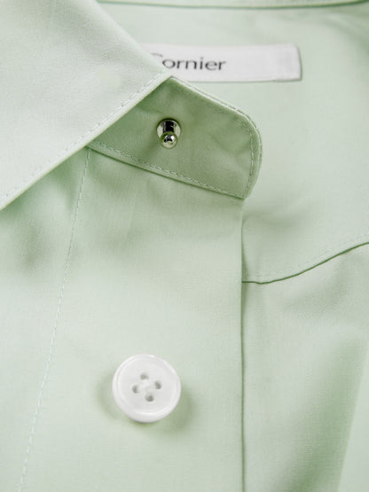 FINX COTTON WEATHER OVER SHIRTS｜MINT