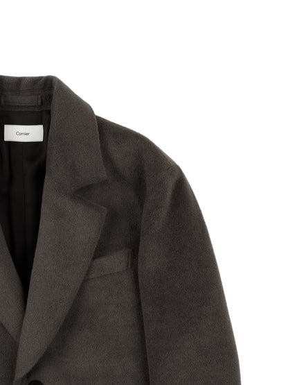 SURI ALPACA/WOOL/SILK BEAVER JACKET for WOMEN｜BROWN