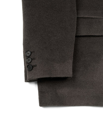 SURI ALPACA/WOOL/SILK BEAVER JACKET for WOMEN｜BROWN