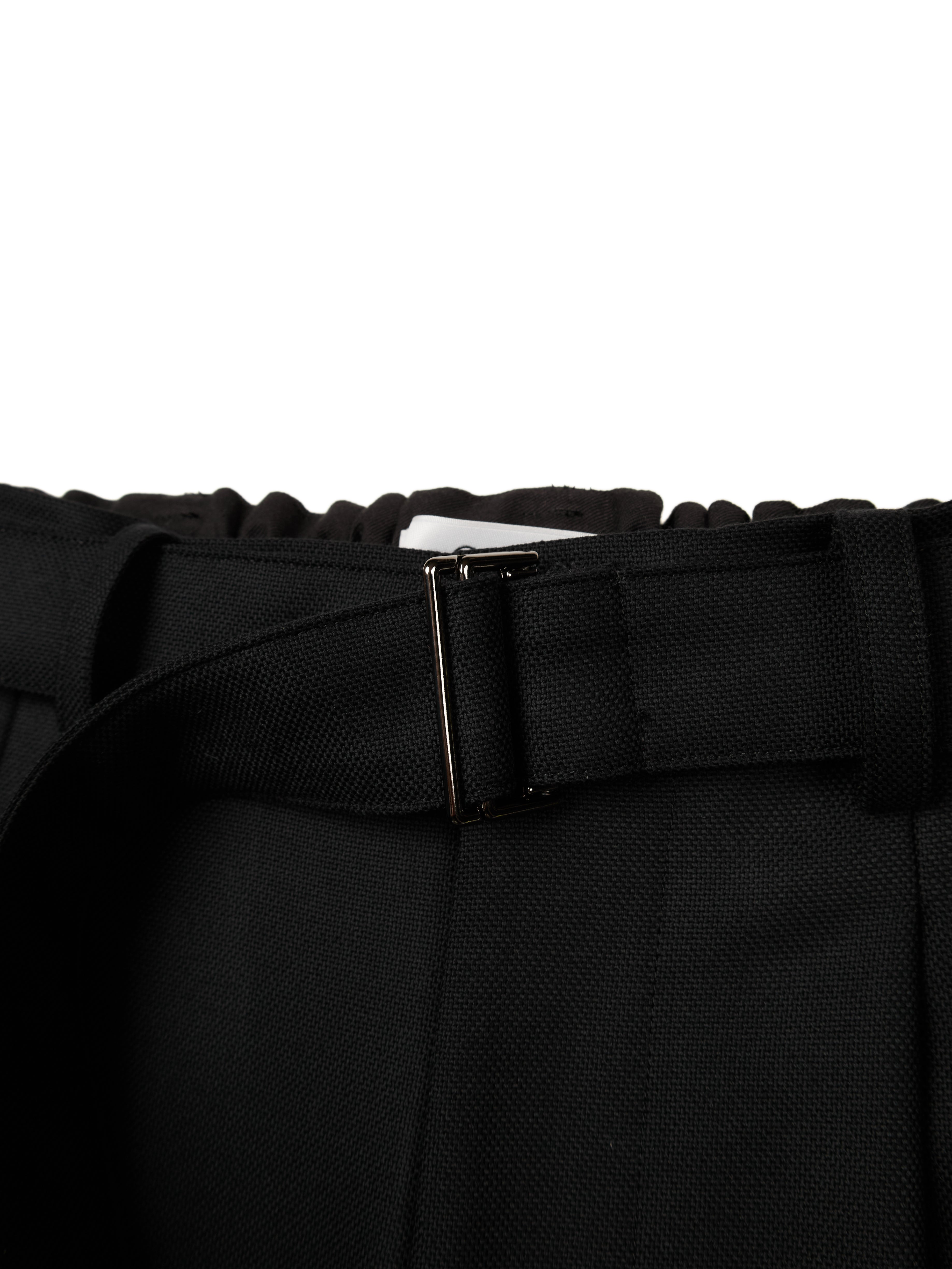 パンツ Super140's WOOL SILK NEP BELTED PANTS Super140's WOOL SILK NEP BELTED PANTS｜BLACK – Cornier